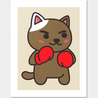 Boxer Cat Posters and Art